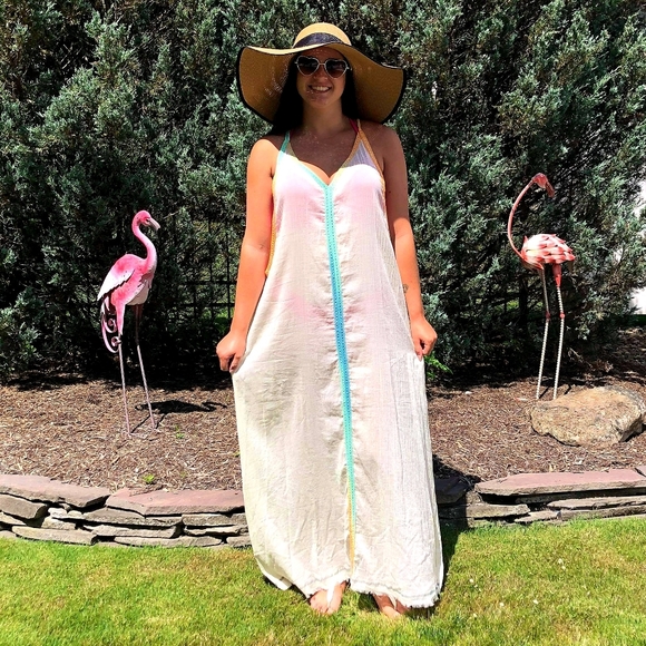 Z&L Europe Other - Z&L Europe Boho Beach Cover Up Maxi Dress M/L